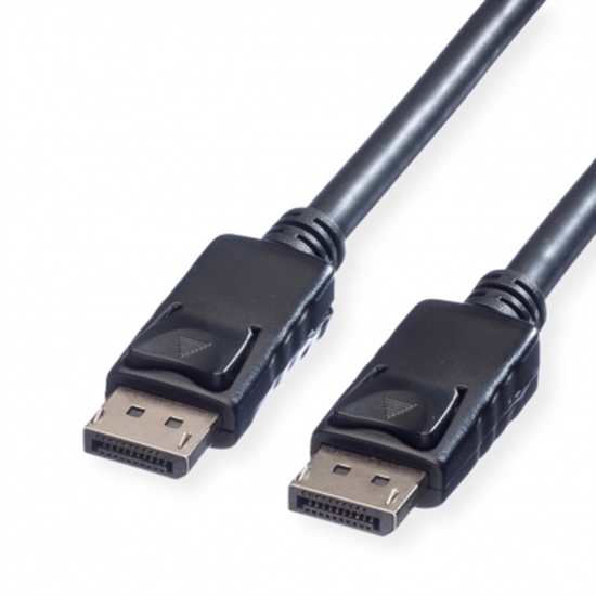 Изображение ROLINE DisplayPort v1.2 Cable, TPE, DP-DP, M/M, black, 1.5 m