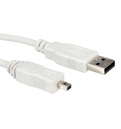 Attēls no ROLINE USB 2.0 Cable, Type A - Fuji Mini 1.8 m
