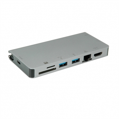 Изображение ROLINE USB Type C docking station, 4K HDMI, 1x VGA, 2x USB 3.2 Gen 1 ports, 1x S