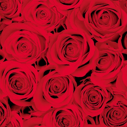Изображение Salvetes 33cm Red Roses 20gab.