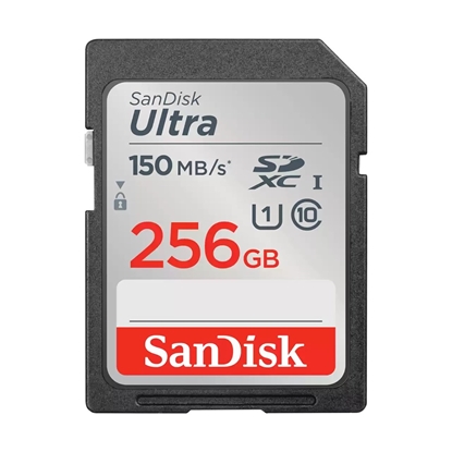 Attēls no SANDISK ULTRA 256GB SDXC MEMORY CARD 150MB/S