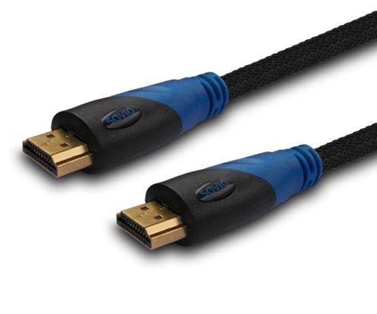 Picture of Savio CL-49 HDMI cable 5 m HDMI Type A (Standard) Black,Blue