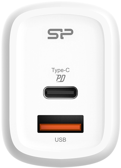 Picture of Silicon Power charger USB-C/USB QM25 30W, white