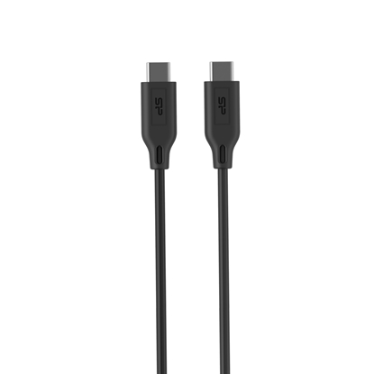 Picture of Silicon power USB-C to USB-C cable LK15CC Black