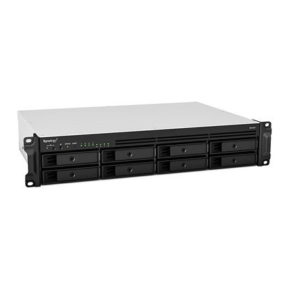 Attēls no Synology RackStation RS1221+ NAS/storage server Rack (2U) Ryzen Embedded V1500B 4 GB DDR4 0 TB DiskStation Manager Black