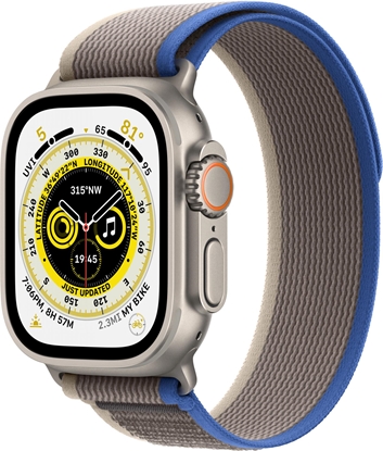 Picture of Apple Watch Ultra GPS + Cellular 49mm Trail Loop S/M, blue/gray (MNHL3EL/A)