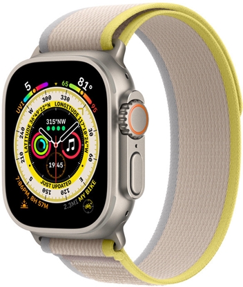 Изображение Apple Watch Ultra GPS + Cellular 49mm Trail Loop M/L, yellow/beige (MQFU3EL/A)