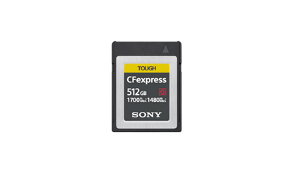 Attēls no Sony CEBG128.SYM CEB-G Series CFexpress Type B Memory Card - 512GB | Sony | CEB-G Series CFexpress Type B Memory Card | CEBG512.SYM | 512 GB | CF-express | Flash memory class
