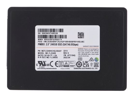 Picture of SSD Samsung PM893 240GB SATA 2.5" MZ7L3240HCHQ-00A07 (DWPD 1)