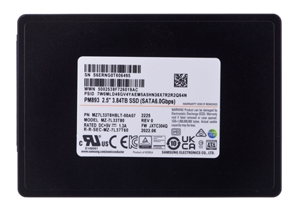 Attēls no SSD Samsung PM893 3.84TB SATA 2.5" MZ7L33T8HBLT-00A07 (DWPD 1)