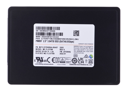 Attēls no SSD Samsung PM897 3.84TB SATA 2.5" MZ7L33T8HBNA-00A07 (DWPD 3)