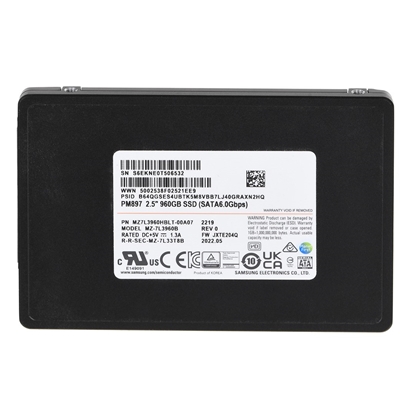 Attēls no SSD Samsung PM897 960GB SATA 2.5" MZ7L3960HBLT-00A07 (DWPD 3)