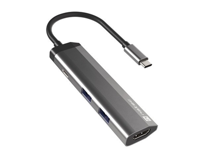 Изображение Stacja dokująca Multi Port Fowler Slim USB-C PD, 2x USB 3.0, HDMI 4K