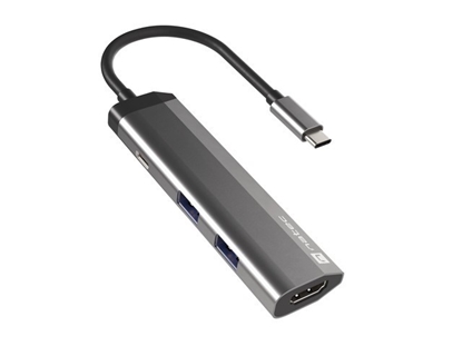 Picture of Stacja dokująca Multi Port Fowler Slim USB-C PD, 2x USB 3.0, HDMI 4K