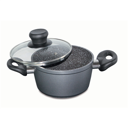 Attēls no Stoneline | Cooking pot | 7451 | 1.5 L | die-cast aluminium | Grey | Lid included