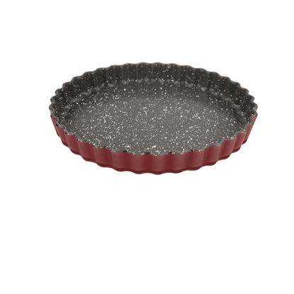 Picture of Stoneline | Yes | Quiche and tarte dish | 21550 | 1.3 L | 27 cm | Borosilicate glass | Red | Dishwasher proof