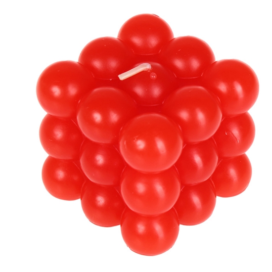 Изображение Svece kubs Polar 3x3 sarkana 6cm 15h