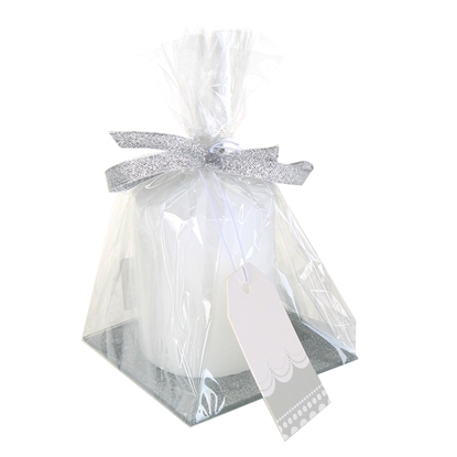 Изображение Svece stabs balta 7x10cm iesaiņota