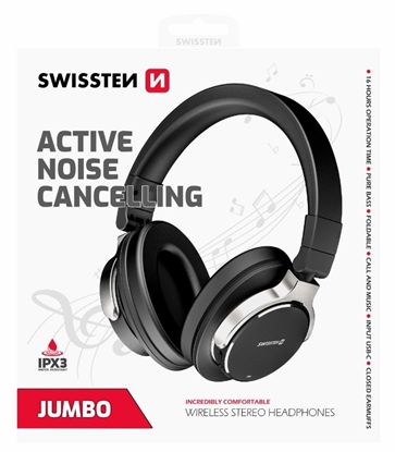Attēls no Swissten Jumbo ANC Wireless Stereo Bluetooth Headphones