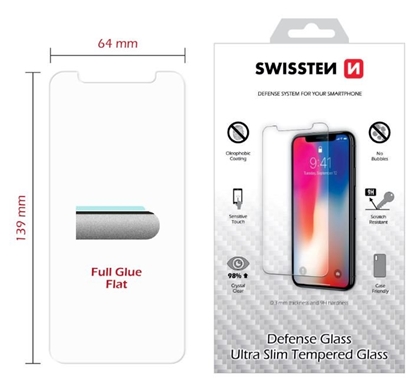 Attēls no Swissten Tempered Glass Premium 9H Screen Protector Apple iPhone XR