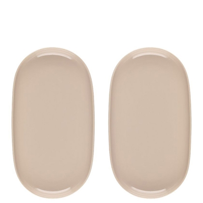 Picture of Šķīvis Maku Simple ovāls bēšs 2gab.