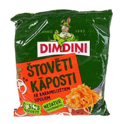 Picture of Štovēti kāposti Dimdiņi ar karamelizētiem sīpoliem 500g