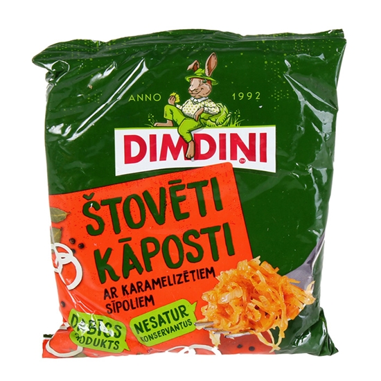 Picture of Štovēti kāposti Dimdiņi ar karamelizētiem sīpoliem 500g