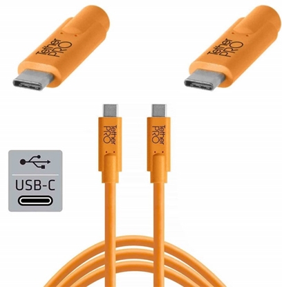 Picture of Tether Tools USB-C to USB-C 4,60m orange