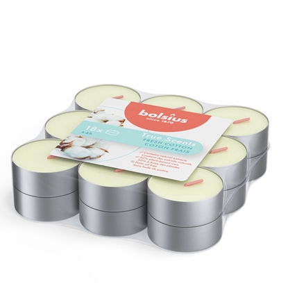 Picture of Tējassveces arom. 18gab. 4h Fresh cotton