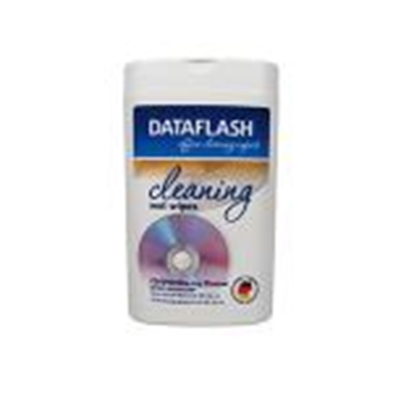 Изображение Tīrīšanas salvetes CD DVD diskiem antistat.100gab Data Flash