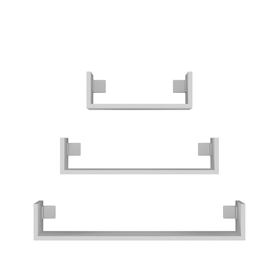 Picture of Topeshop MOBI 3P BIEL shelve Floating shelf Wall mounted Particle board White