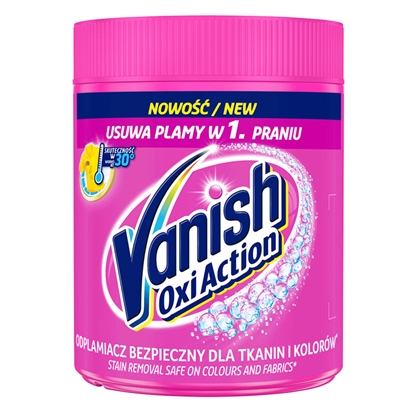 Изображение Traipu tīrīšanas līdz. Vanish Oxi Action Pink pulveris 470g