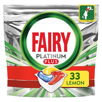 Attēls no Trauku mazg.kapsulas Fairy Platinum Plus Lemon 33gab.