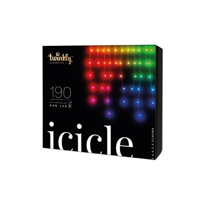 Attēls no Inteligentne lampki LED Icicle 190 LED RGB Sople