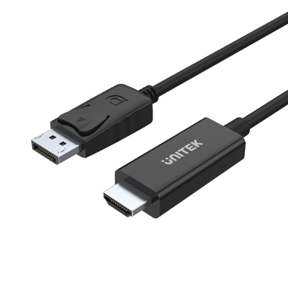 Изображение UNITEK Y-5118CA video cable adapter 1.8 m HDMI Type A (Standard) DisplayPort Black