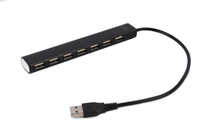 Picture of USB Centrmezgls Gembird USB 2.0 7-port Black