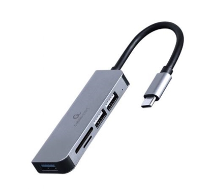Изображение USB Centrmezgls Gembird USB Type-C 3-port with Card Reader