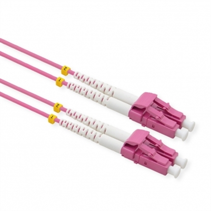 Picture of VALUE  FO Jumper Cable 50/125µm OM4, LC/LC, Low-Loss-Connector, violet, 7 m