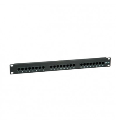 Picture of VALUE Cat.5e 19" Patch Panel, 24 Ports, UTP black