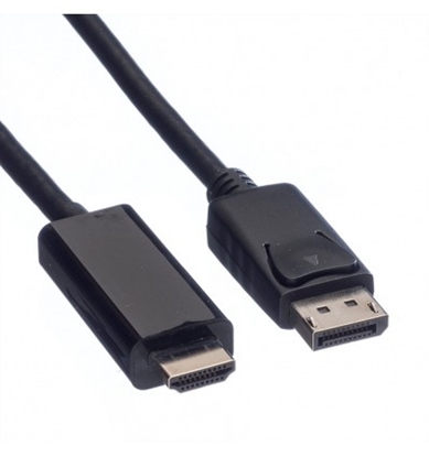 Attēls no VALUE DisplayPort Cable, DP - UHDTV, M/M, black, 7.5 m