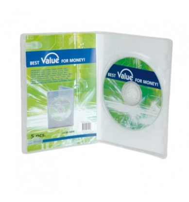 Picture of VALUE DVD Case Single, 14 mm, transparent 5 pcs.