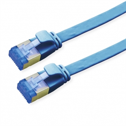 Picture of VALUE FTP Patch Cord, Cat.6A (Class EA), extra-flat, blue, 0.5 m
