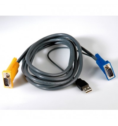 Attēls no VALUE KVM Cable (USB) for 14.99.3222/.3223, black 3.0 m
