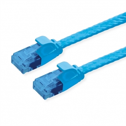 Picture of VALUE UTP Patch Cord, Cat.6A (Class EA), extra-flat, blue, 0.5 m
