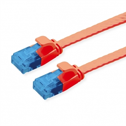 Picture of VALUE UTP Patch Cord, Cat.6A (Class EA), extra-flat, red, 0.5 m