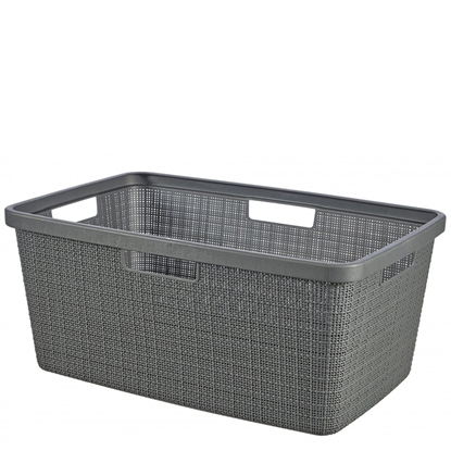 Picture of Veļas grozs Curver Jute 46L tumši pelēks