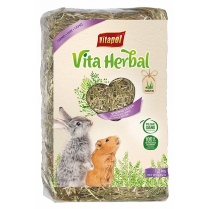 Picture of VITAPOL Vita Herbal - hay for rodents - 1,2 kg