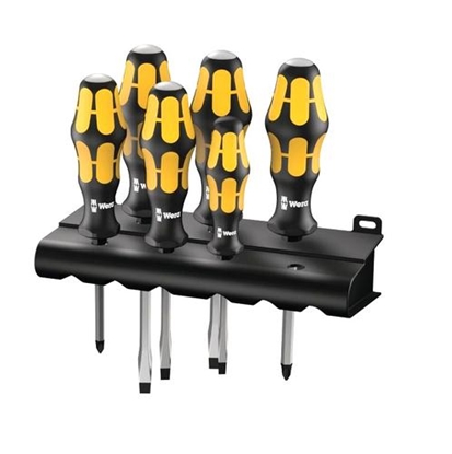 Picture of WERA 932/6 Kraftform Screwdriver Set with Rack