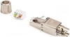 Picture of Wtyk modularny RJ45 kat.6A, PoE++, 10GbE, STP, ekranowany, beznarzędziowy, zakręcany, metalowy, AWG 26-22, dł.50mm