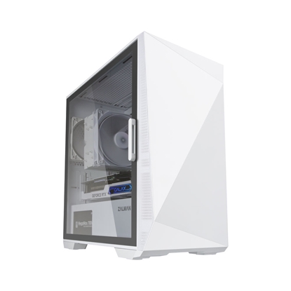 Изображение Zalman Z1 Iceberg White - mATX Mid Tower PC Case/Pre-installed fan 2 x 120mm in Mini Tower